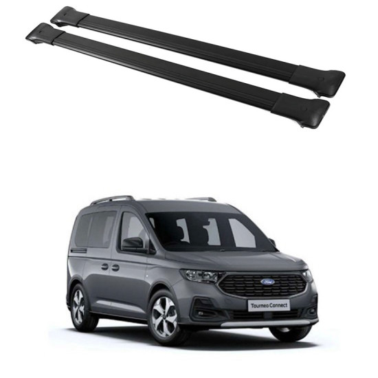 БАГАЖНИК ЗА Ford Connect III (railing) (2022-->) AERO BLACK БАГАЖНИК ЗА Ford Connect III (railing) (2022-->) AERO BLACK