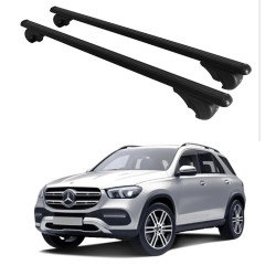 Багажник за Mercedes Clase GLE 5d (W167 - railing) (2019-->) ALU REILING BLACK