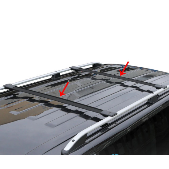 БАГАЖНИК ЗА Renault Express L1H1 (railing) (2021-->) AERO BLACK