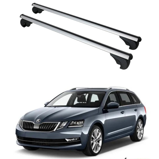 Багажник за Skoda Octavia Combi (III/5E - railing) (2013-->2020) ALU REILING