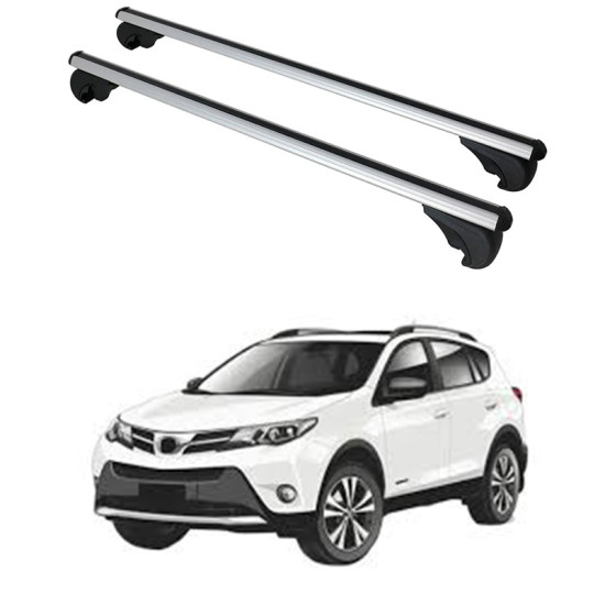 Багажник за Toyota RAV4 5d (IV/XA40 - railing) (2013-->2018) ALU REILING