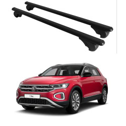 Багажник за Volkswagen T-Roc 5d (railing) (2017-->) ALU REILING BLACK