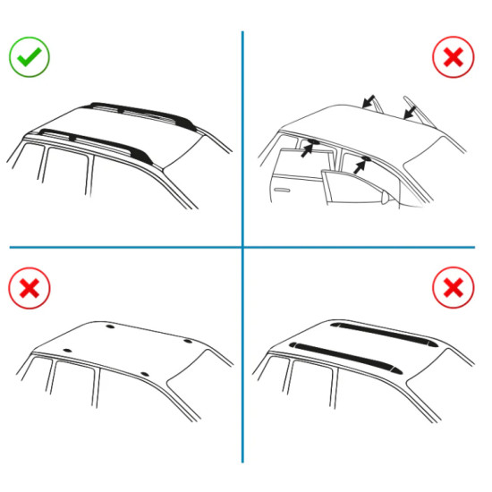 Багажник за Citroën Spacetourer L1/L2/L3 (XS/M/XL Railing) (2016->) AERO