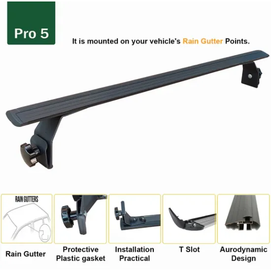 БАГАЖНИК за Jeep Wrangler 2d/4d (JK - hard top) (2007-->2018) AERO BAR BLACK