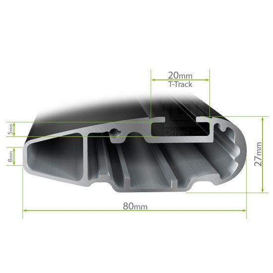 БАГАЖНИК ГРЕДИ THULE WingBar Edge за Mercedes A-Class C169 3 врати Hatchback (Normal) (2004-->2012)