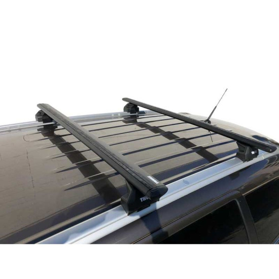 БАГАЖНИК ГРЕДИ THULE WingBar Evo Flush Rails 118 черни за Mercedes C-Class S206 5 врати Estate 2021- с интегрирани надлъжни греди