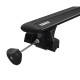 БАГАЖНИК ГРЕДИ THULE WingBar Evo Flush Rails 118 черни за Mercedes GLA 5 врати SUV 14-20 с интегрирани надлъжни греди