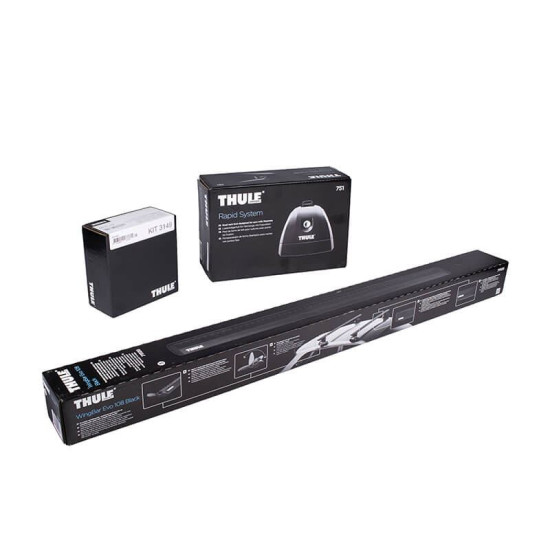 БАГАЖНИК ГРЕДИ THULE WingBar Evo Rapid System 108 Черни за Mercedes C-Class 2 врати Coupe 16- без фабрични надлъжни греди