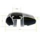 БАГАЖНИК ГРЕДИ THULE Evo Raised Rail WingBar Evo 135cm в Черно за Mercedes M-Class 5 врати SUV 2012-2015 с фабрични надлъжни греди с просвет