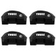 БАГАЖНИК ГРЕДИ THULE WingBar Edge Rail Скосени Сиви за Mercedes M-Class 5 врати SUV 2012-2015 с фабрични надлъжни греди с просвет