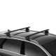 БАГАЖНИК ГРЕДИ THULE WingBar Evo Flush Rails 127 черни за Mercedes EQA 5 врати SUV 2021- с интегрирани надлъжни греди