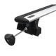 БАГАЖНИК ГРЕДИ THULE WingBar Evo Flush Rails 127 сиви за Mercedes EQA 5 врати SUV 2021- с интегрирани надлъжни греди