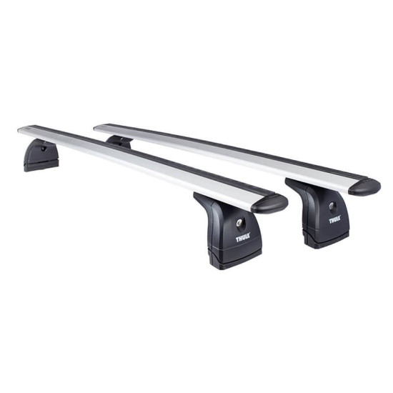 БАГАЖНИК ГРЕДИ THULE WingBar Evo Rapid System 127 Сиви за Mercedes CLS 4 врати Coupe 10-18 без фабрични надлъжни греди