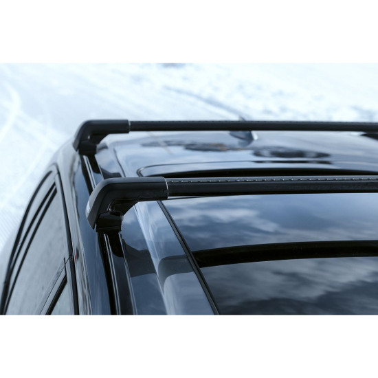 БАГАЖНИК ГРЕДИ THULE WingBar Edge Flush Rails Скосени Черни за Mercedes E-Class All-Terrain 5 врати Estate 2017- с интегрирани надлъжни греди