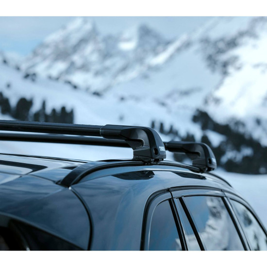 БАГАЖНИК ГРЕДИ THULE WingBar Edge Flush Rails Скосени Сиви + Кит 6182 за Mercedes E-Class 5 врати Estate 2024- с интегрирани надлъжни греди
