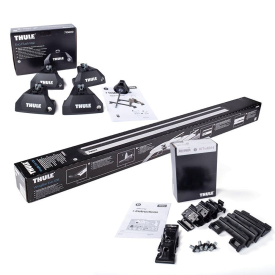 БАГАЖНИК ГРЕДИ THULE WingBar Evo Flush Rails 118 сиви за Mercedes E-Class All-Terrain 5 врати Estate 17- с интегрирани надлъжни греди