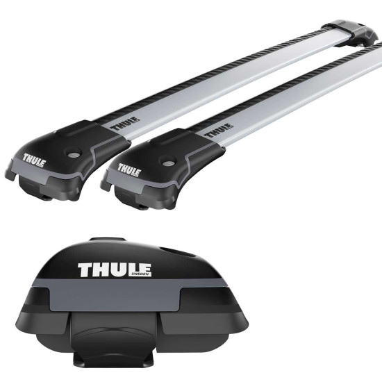 БАГАЖНИК ГРЕДИ THULE WingBar Edge Gray 9585 за Mercedes C-Klasse (W204) 5 врати Estate 07-14 с фабрични надлъжни греди с просвет