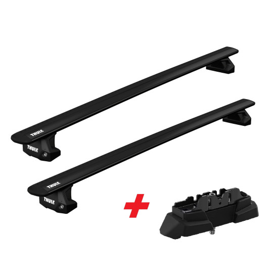 БАГАЖНИК ГРЕДИ THULE WingBar Fixpoint Evo 135 Черни + Кит 7176 за Mercedes EQE 5 врати SUV 2023- без фабрични надлъжни греди