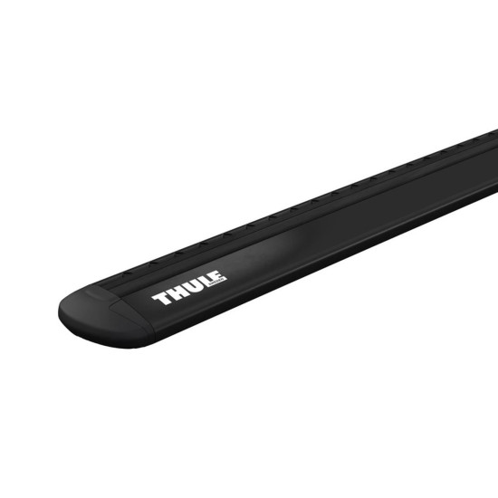 БАГАЖНИК ГРЕДИ THULE Evo Raised Rail WingBar Evo 127cm в Черно за MERCEDES X-Class 4 врати Double Cab 2018- с фабрични надлъжни греди с просвет