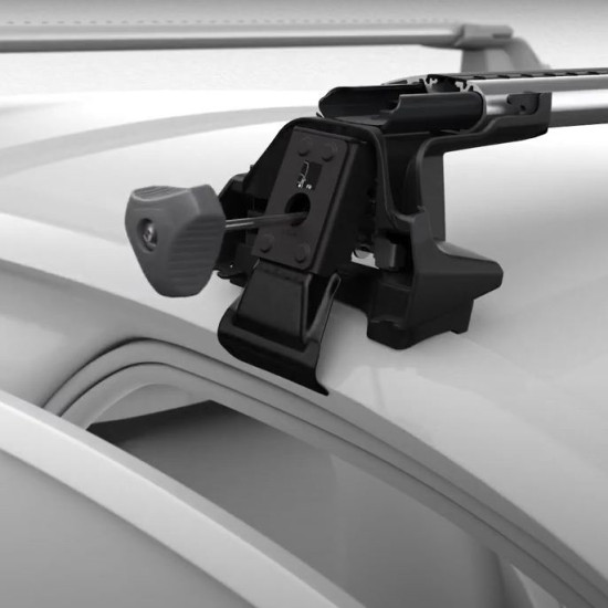 БАГАЖНИК ГРЕДИ THULE WingBar Edge Clamp Скосени Сиви за Mercedes X-Class 4 врати Double Cab 2018- без фабрични надлъжни греди