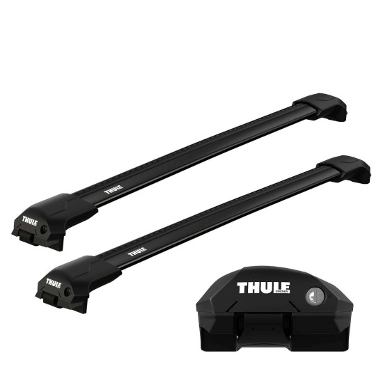 БАГАЖНИК ГРЕДИ THULE WingBar Edge Rail Скосени Черни за Mercedes V-Class 5 врати MPV 2015- с фабрични надлъжни греди с просвет
