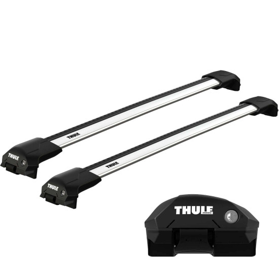 БАГАЖНИК ГРЕДИ THULE WingBar Edge Rail Скосени Сиви за Mercedes V-Class 5 врати MPV 2015- с фабрични надлъжни греди с просвет