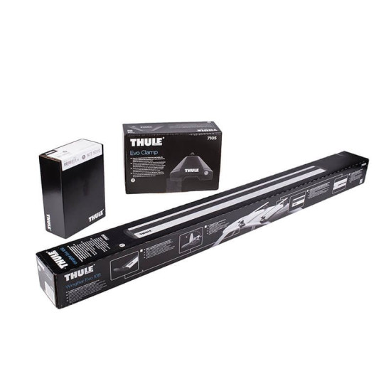 БАГАЖНИК ГРЕДИ THULE WingBar Evo Clamp 150 Сиви за Mercedes X-Class 4 врати Double Cab 18- без фабрични надлъжни греди